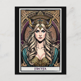 Norse Viking Goddess Freyja Postcard Postkarte