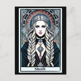 Norse Viking Goddess Skadi Postcard Postkarte