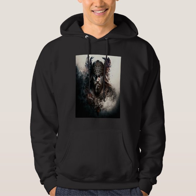 Norse Viking Valhalla Viking Nordic Mythology Hoodie (Vorderseite)