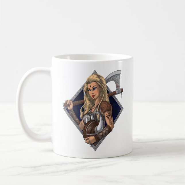 Norse Viking Warrior Kaffeetasse (Links)
