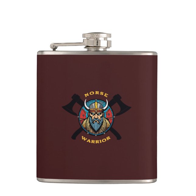 Norse Warrior Flask Flachmann (Vorderseite)