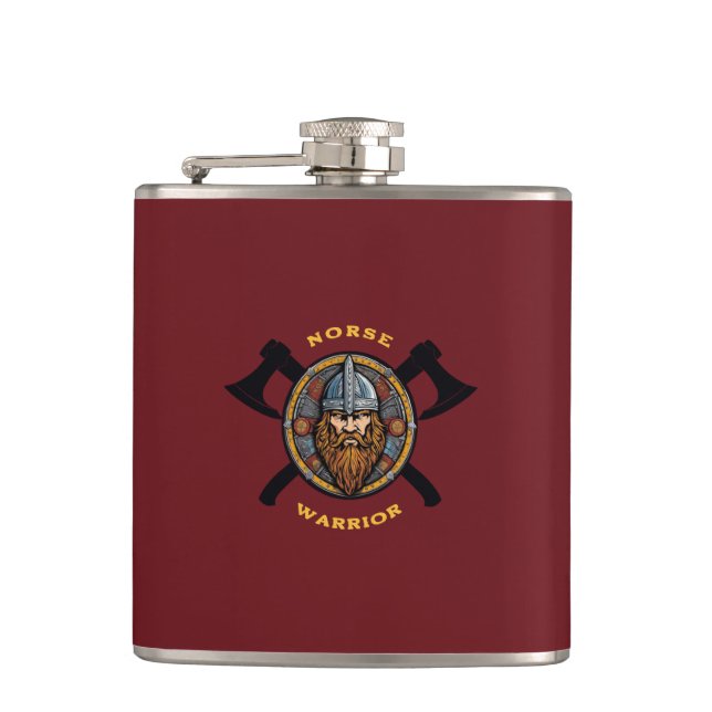 Norse Warrior Flask Flachmann (Vorderseite)