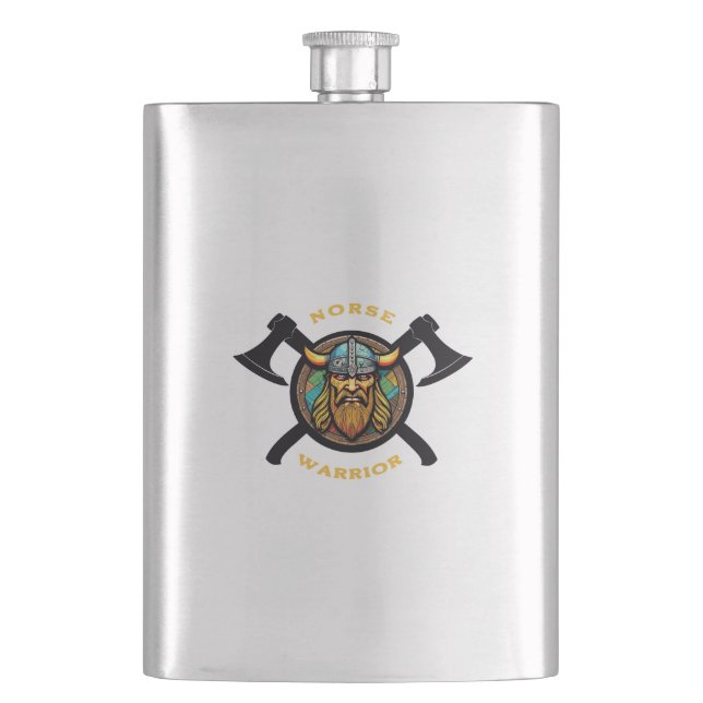 Norse Warrior Flask Flachmann (Vorderseite)