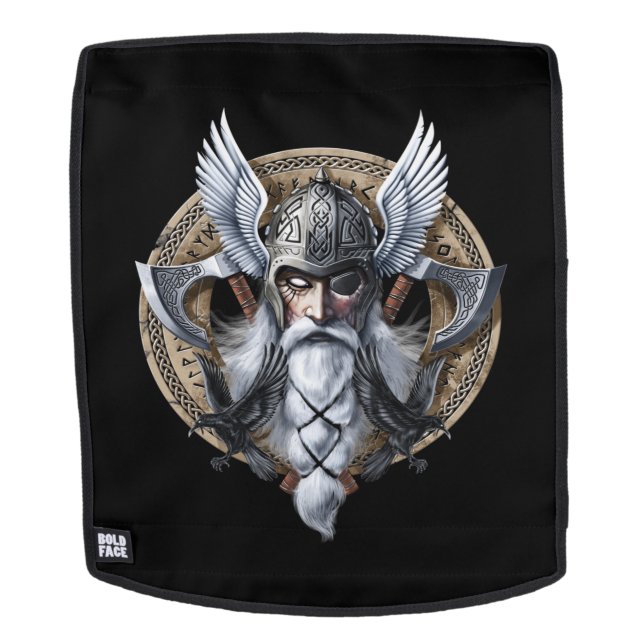 Norse Warrior God Odin Rucksack (Abnehmbare Front)