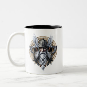 Norse Warrior God Odin Zweifarbige Tasse