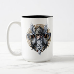Norse Warrior God Odin Zweifarbige Tasse