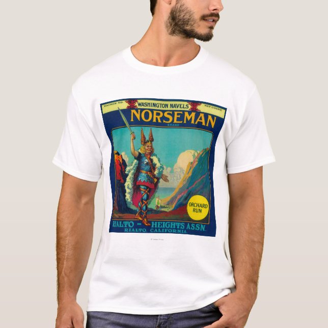 Norseman orange LabelRialto, CA T-Shirt (Vorderseite)