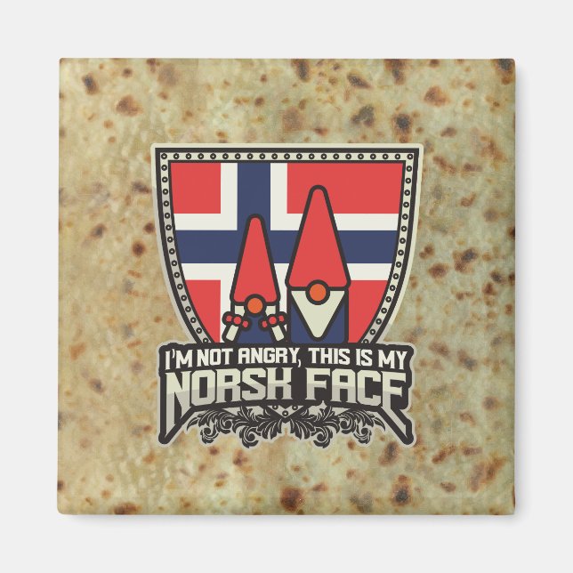 Norsk Face Magnet (Vorne)