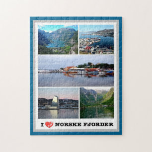 Norske Fjorder - Norwegen - I Liebe - Puzzle