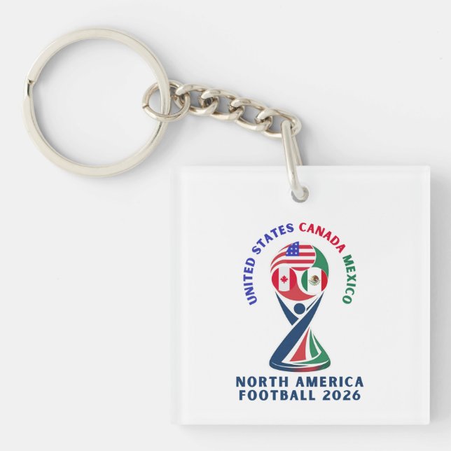 North America Football 2026 | USA Canada Mexico Schlüsselanhänger (Vorderseite)