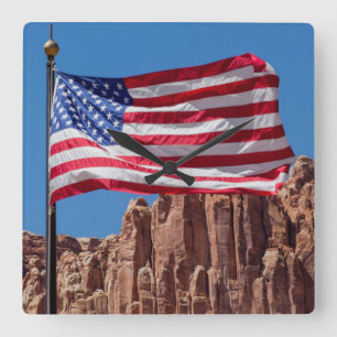 North America, USA, Utah, Torrey, Capitol Reef Quadratische Wanduhr