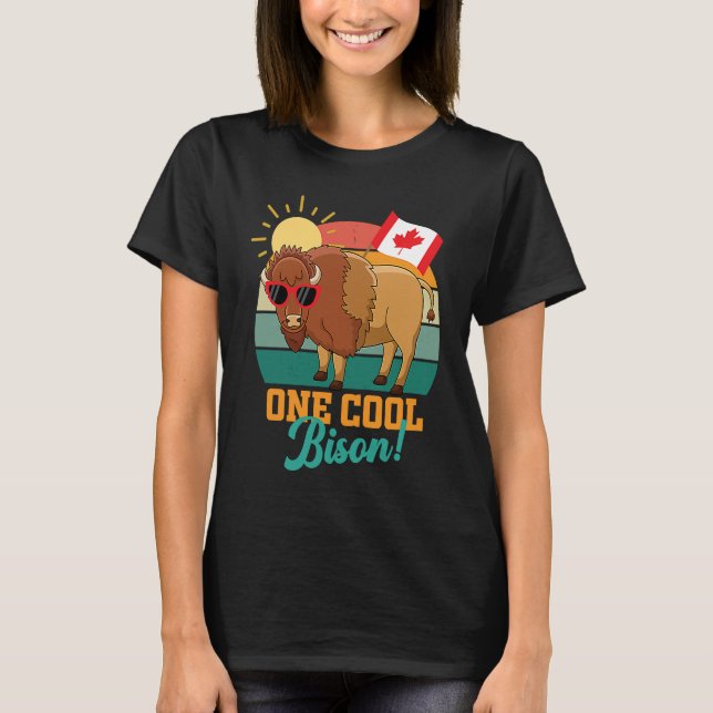 North American Bison  Buffalo Day Canada men women T-Shirt (Vorderseite)