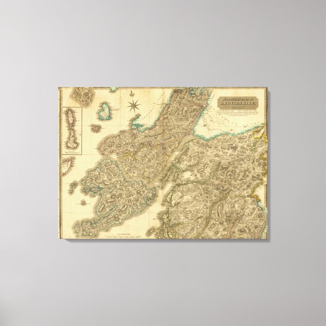 North Argyllshire Leinwanddruck (Vorderseite)