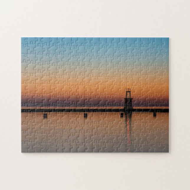 North Ave Lighthouse Sunrise Puzzle (Horizontal)