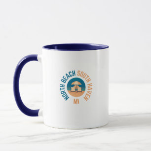 North Beach South Haven Michigan Coffee Tasse