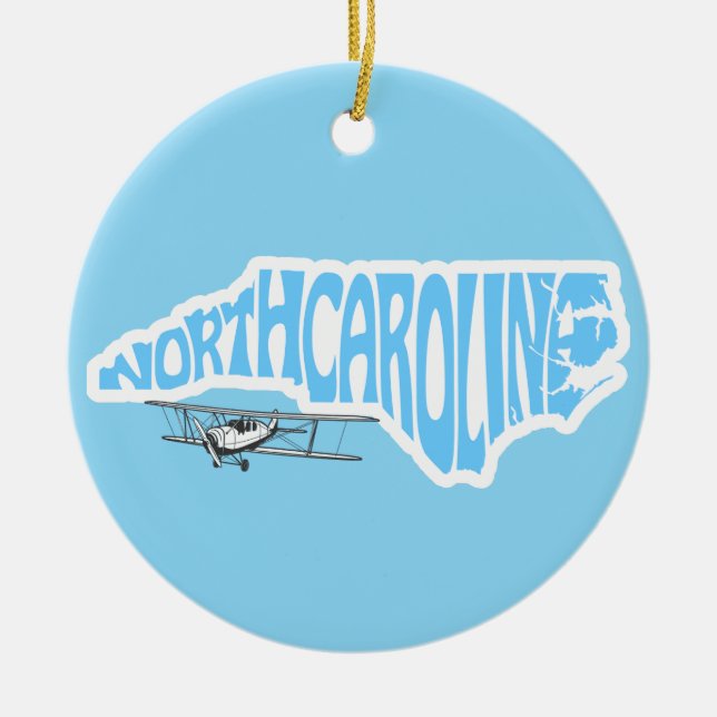 North Carlolina First in Flight Christmas Ornament (Vorne)