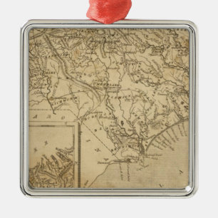 North Carolina 10 Silbernes Ornament