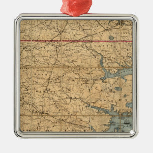 North Carolina 2 Silbernes Ornament