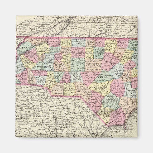 North Carolina 4 Magnet (Vorne)