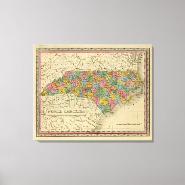 North Carolina 7 Leinwanddruck (Vorderseite)
