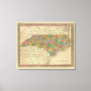 North Carolina 7 Leinwanddruck