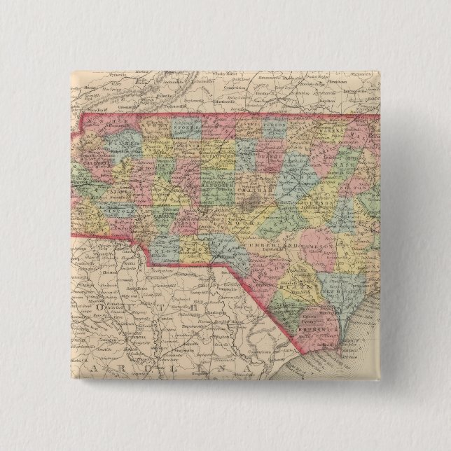 North Carolina 8 Button (Vorderseite)