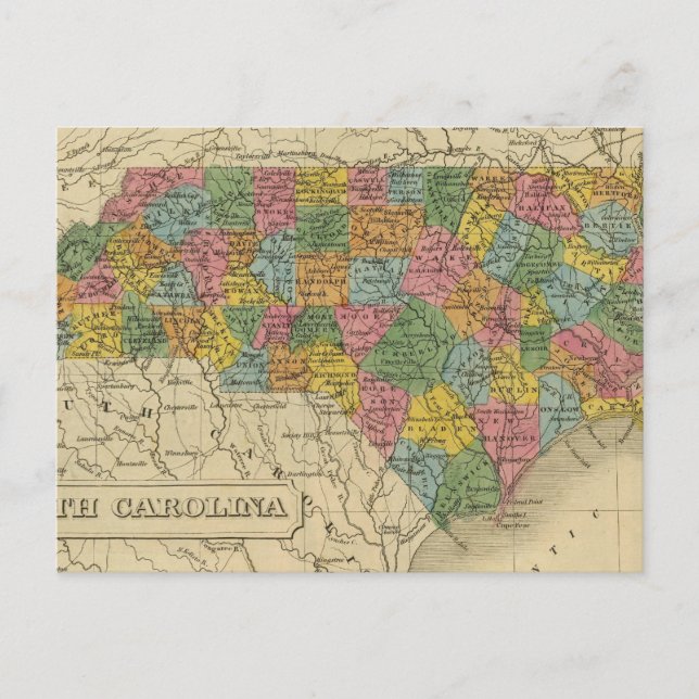 North Carolina 9 Postkarte (Vorderseite)