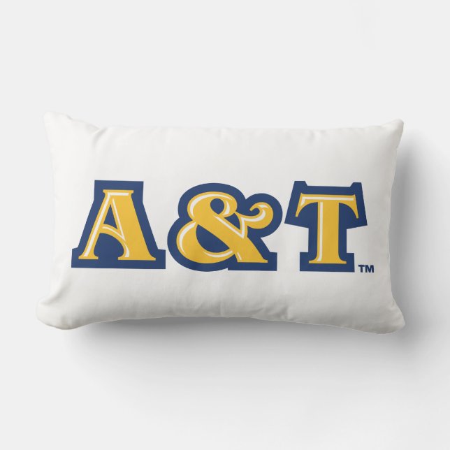 North Carolina A&T Staat University | A&T Wordmark Lendenkissen (Vorderseite)