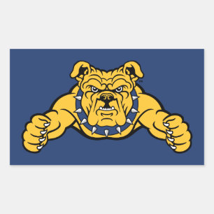 North Carolina A&T Staat University   Bulldog Rechteckiger Aufkleber