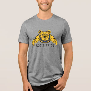 North Carolina A&T Staat University Bulldog Tri-Blend Shirt