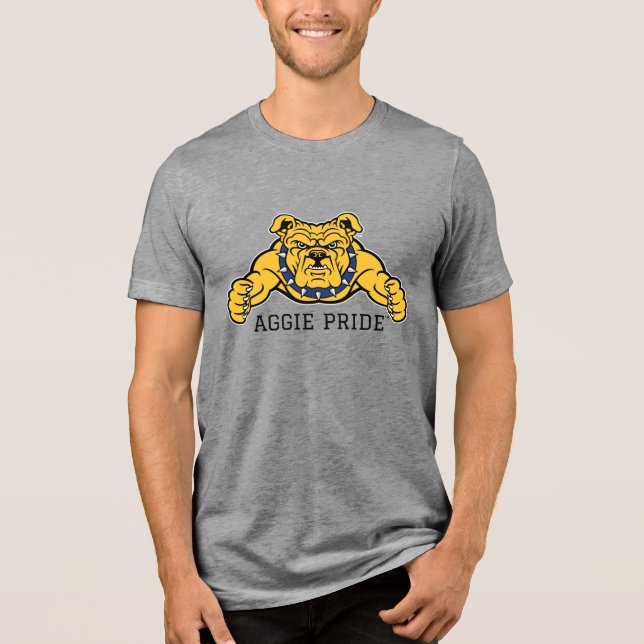 North Carolina A&T Staat University | Bulldog Tri-Blend Shirt (Vorderseite)