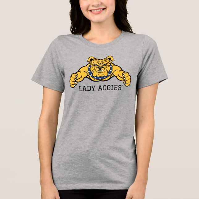 North Carolina A&T Staat University | Bulldog Tri-Blend Shirt (Vorderseite)