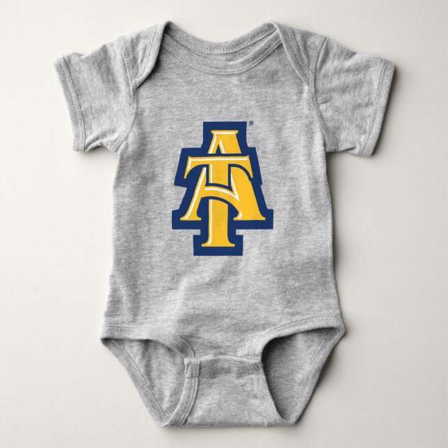 North Carolina A&T Staat University | Ein Logo Baby Strampler (Vorderseite)