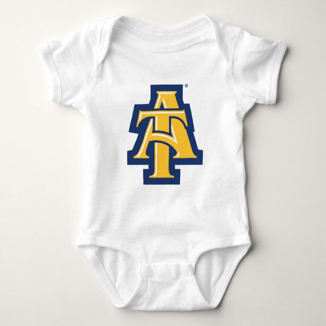 North Carolina A&T Staat University | Ein Logo Baby Strampler (Vorderseite)