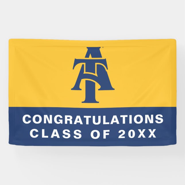 North Carolina A&T Staat University | Ein Logo Banner (Horizontal)