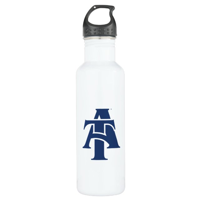 North Carolina A&T Staat University | Ein Logo Edelstahlflasche (Vorderseite)