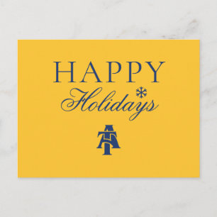 North Carolina A&T Staat University   Ein Logo Feiertagspostkarte