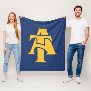 North Carolina A&T Staat University Ein Logo Fleecedecke
