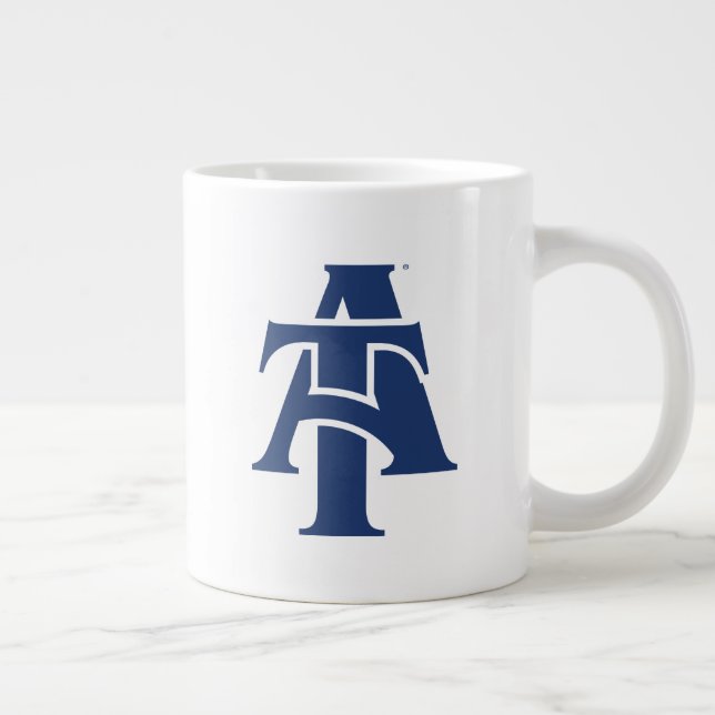 North Carolina A&T Staat University | Ein Logo Jumbo-Tasse (Rechts)