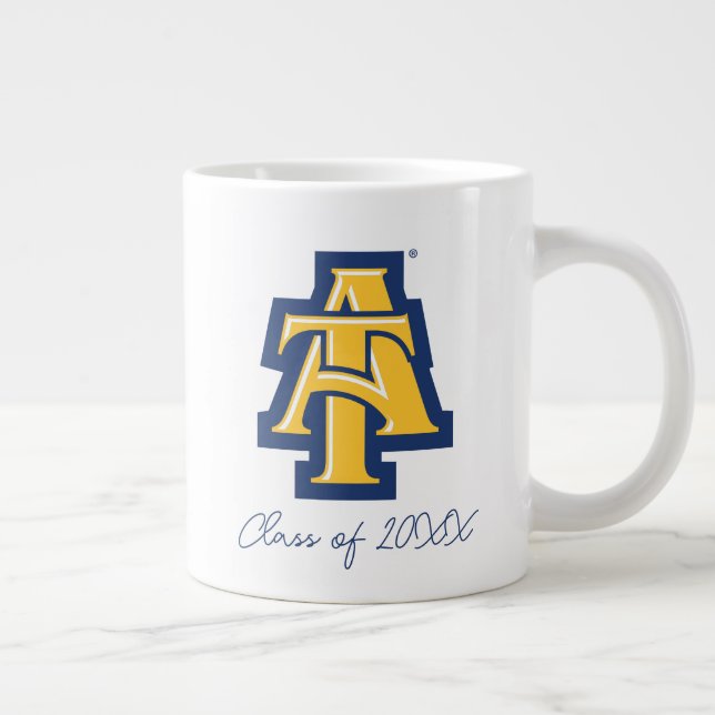 North Carolina A&T Staat University | Ein Logo Jumbo-Tasse (Rechts)