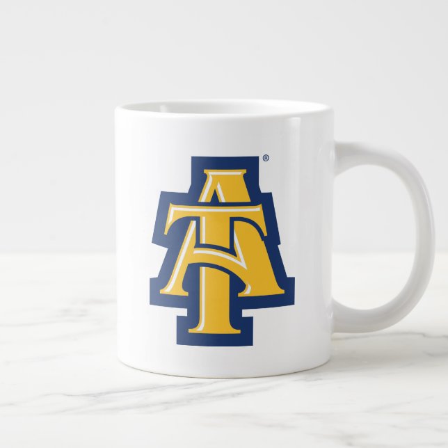 North Carolina A&T Staat University | Ein Logo Jumbo-Tasse (Rechts)