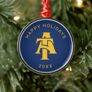 North Carolina A&T Staat University Ein Logo Ornament Aus Metall