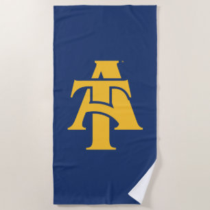 North Carolina A&T Staat University Ein Logo Strandtuch
