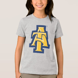 North Carolina A&T Staat University Ein Logo Tri-Blend Shirt