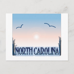 North Carolina Airbrush Sunset Postkarte