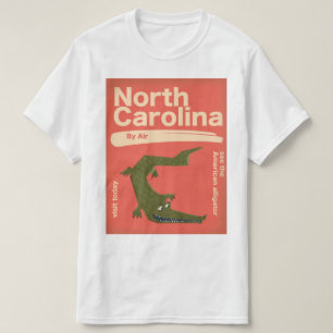 North Carolina Alligator Reiseplakat T-Shirt