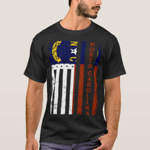 North Carolina American Flag Zuhause Staat North C T-Shirt