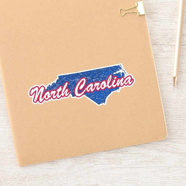 North Carolina Aufkleber (Notizbuch)