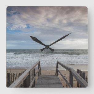 North Carolina, Außenbanken, Nationalstrand 1 Quadratische Wanduhr