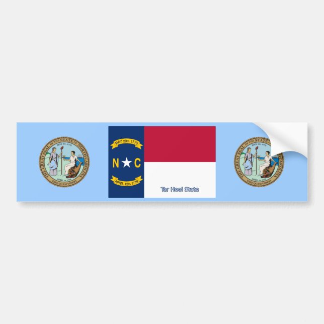 North Carolina Autoaufkleber (Vorne)